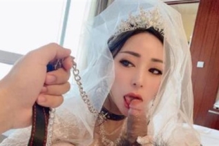 88977-华丽婚纱淫靡新娘主人的专属玩物